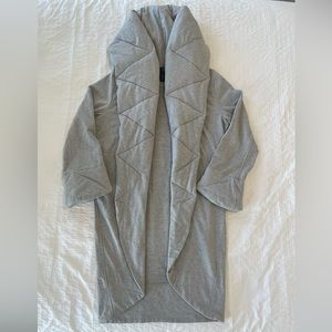 Norma Kamali Quilted Shawl Collar Coat